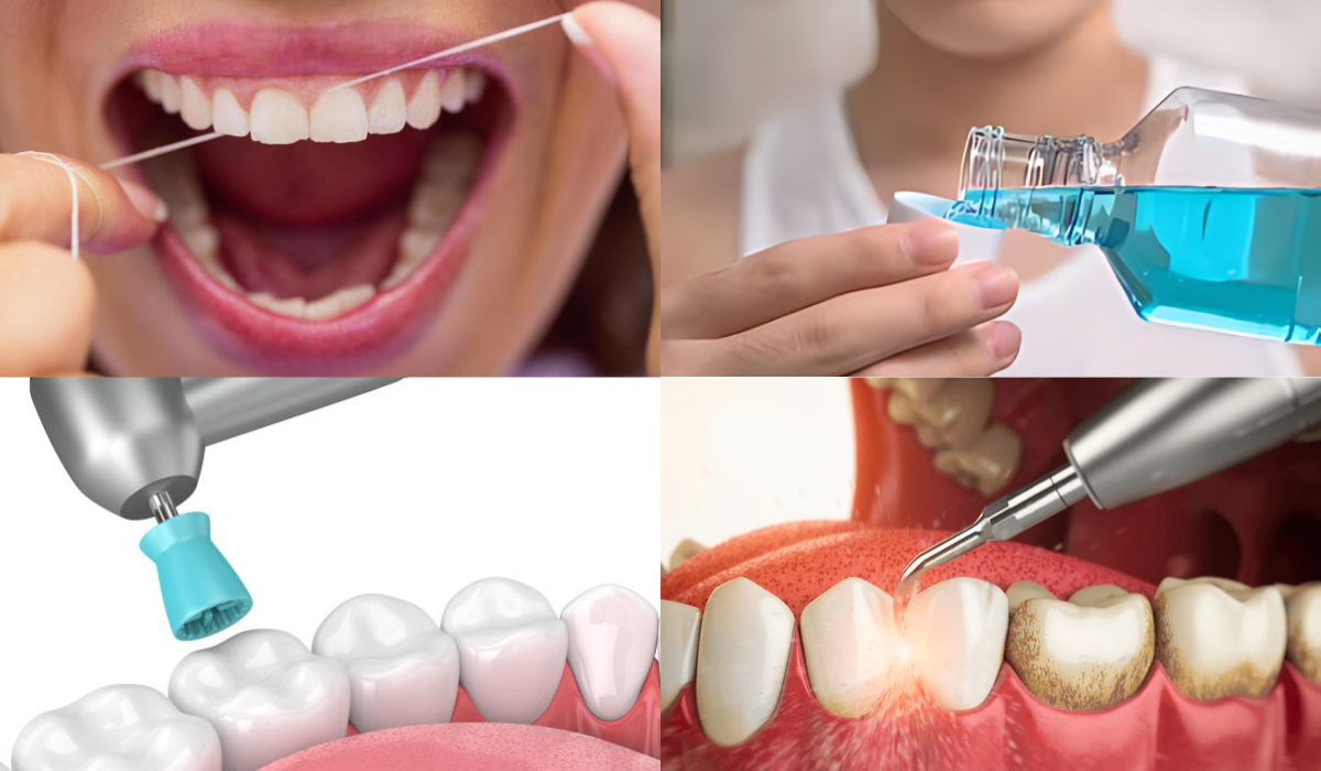 Dental scaling to prevent cavities and gum disease